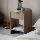 Colonna 1 Drawer Bedside 350x400x550mm - WowCornwall