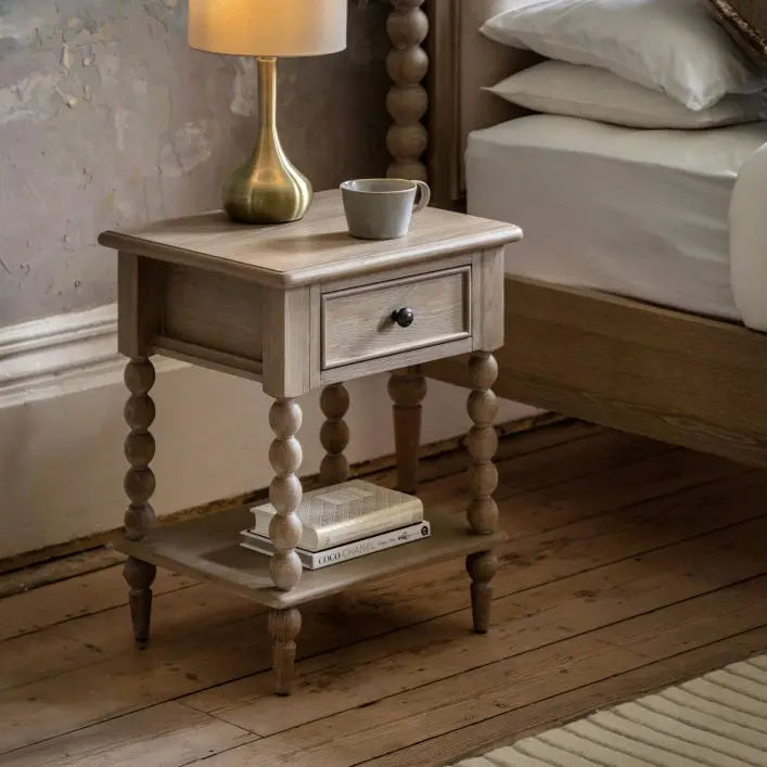 Artisan 1 Drawer Bedside 470x400x600mm - WowCornwall