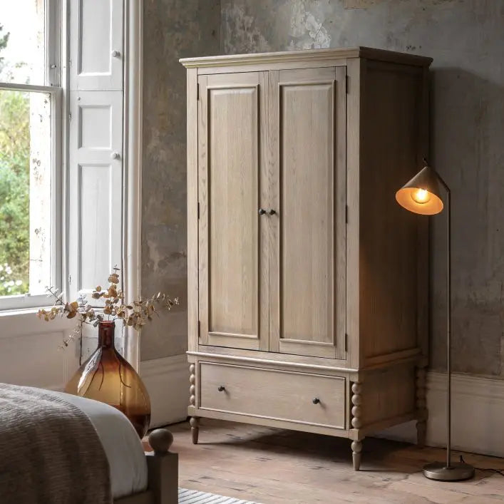 Artisan 2 Door 1 Drawer Wardrobe 1100x580x1950mm - WowCornwall