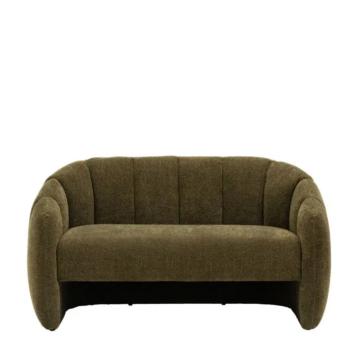 Atella 2 Seater Sofa Moss Green - WowCornwall