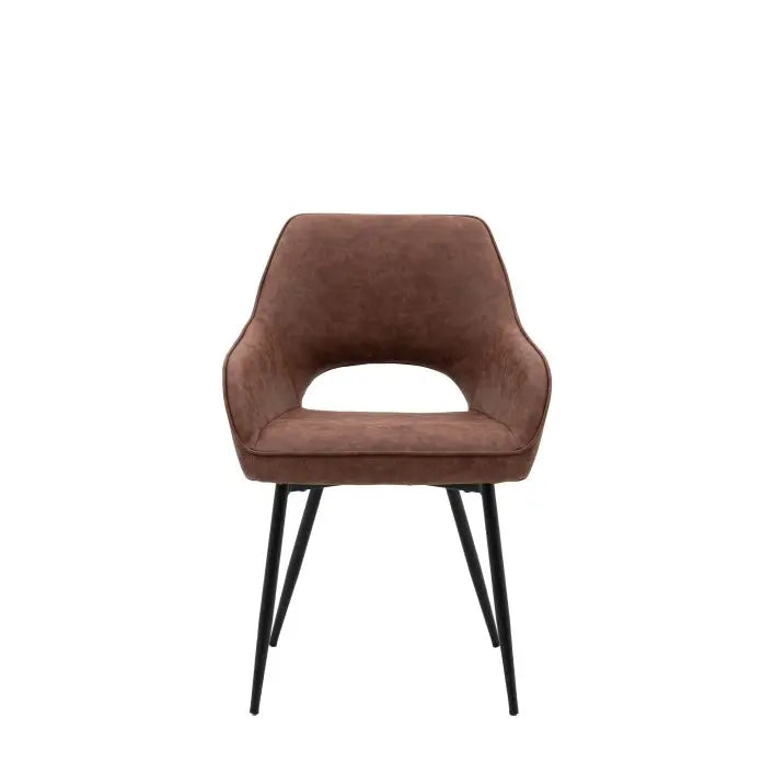 Ivorra Dining Chair Brown or Grey (2pk) - WowCornwall