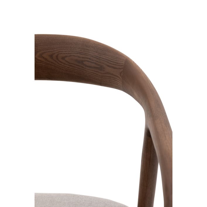 Mawes Dining Chair Walnut UPH 552x565x775mm (2pk) - WowCornwall