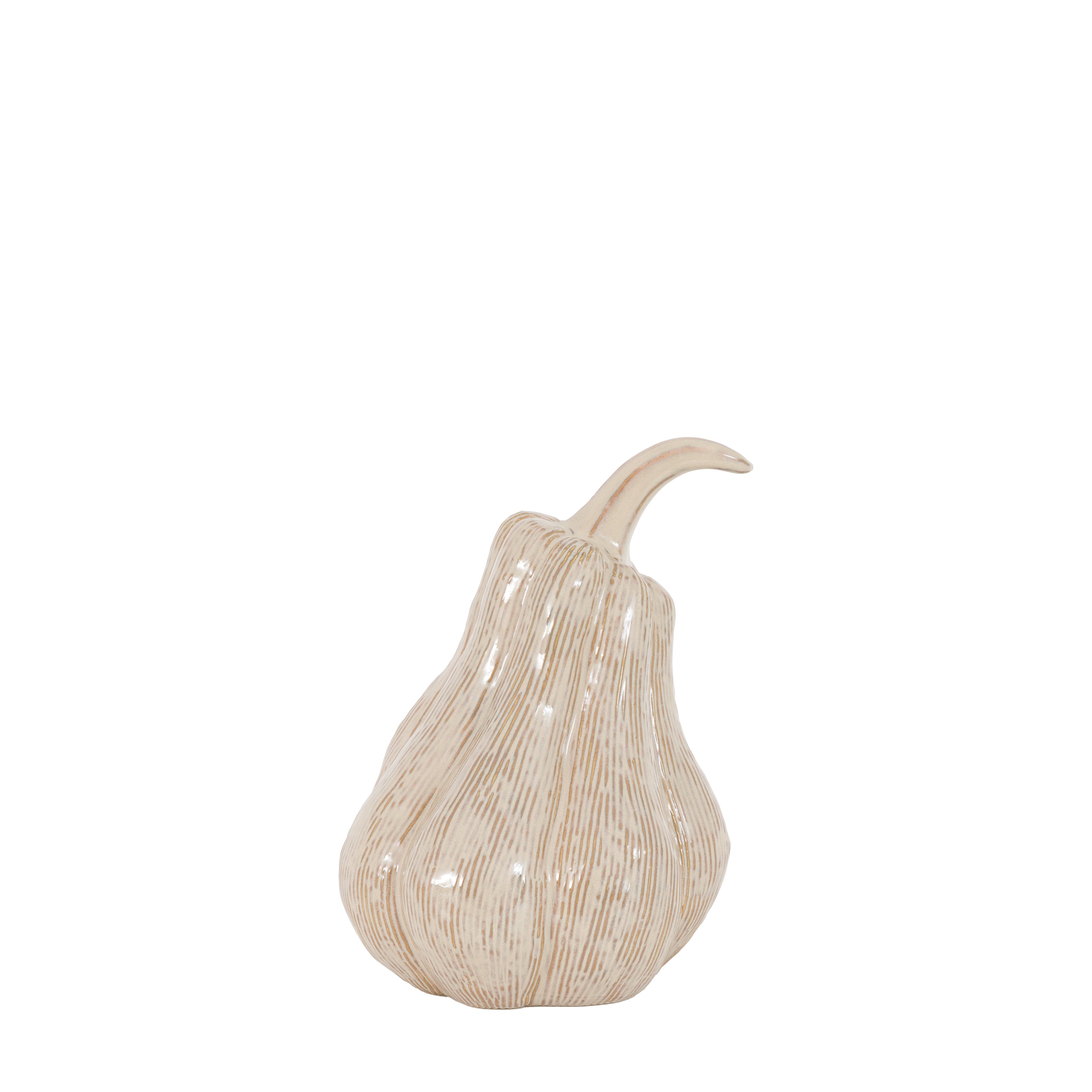 Ceramic Pumpkin in Chestnut Brown - WowCornwall