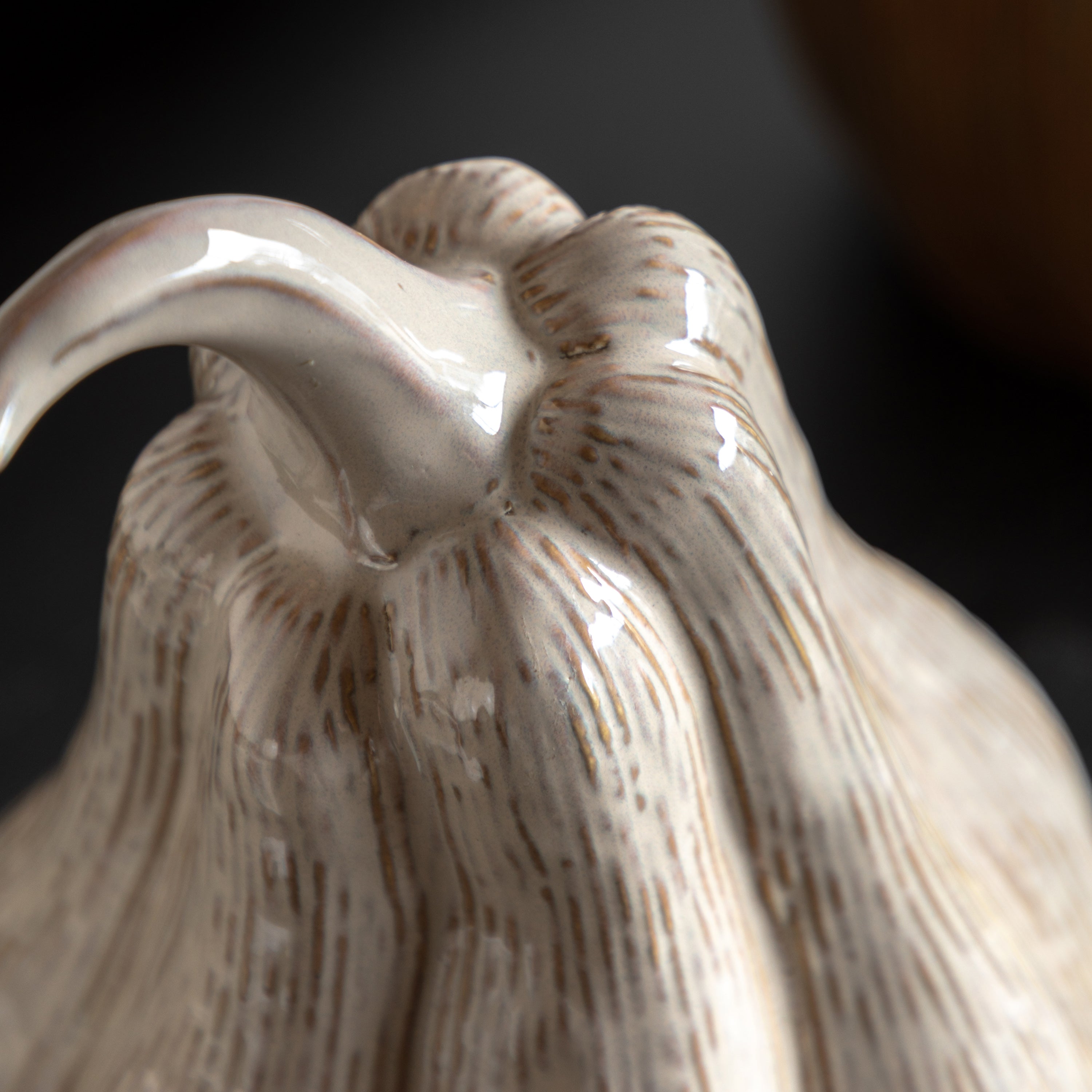 Ceramic Pumpkin in Chestnut Brown - WowCornwall