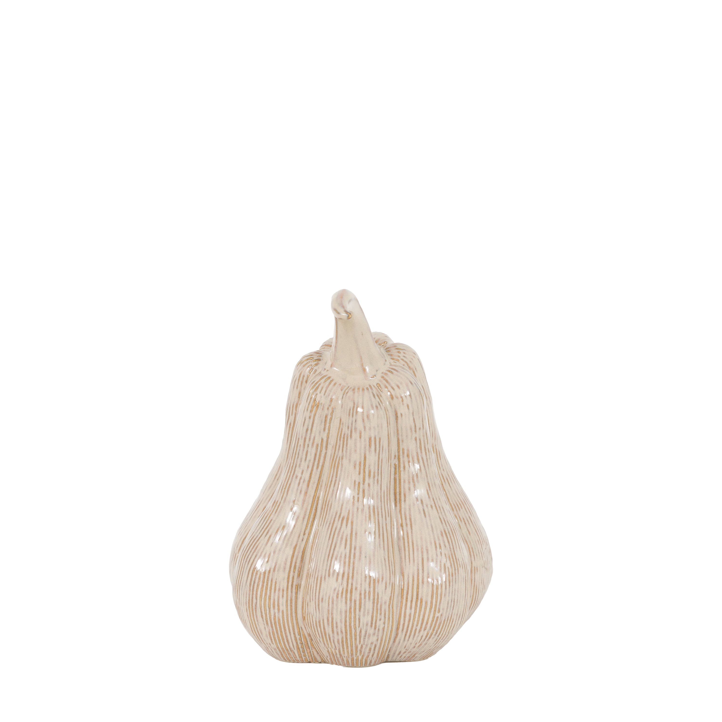 Ceramic Pumpkin in Chestnut Brown - WowCornwall