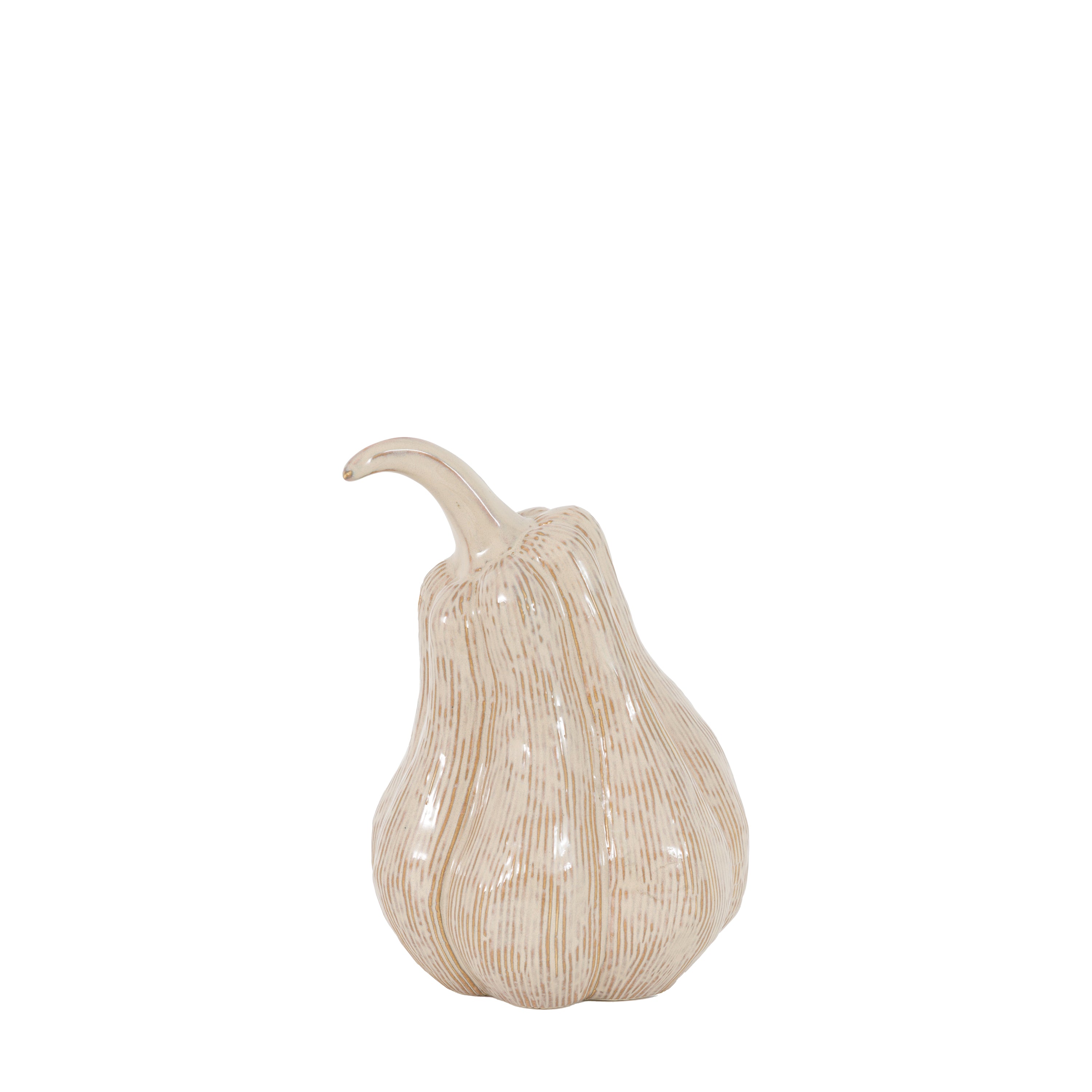 Ceramic Pumpkin in Chestnut Brown - WowCornwall