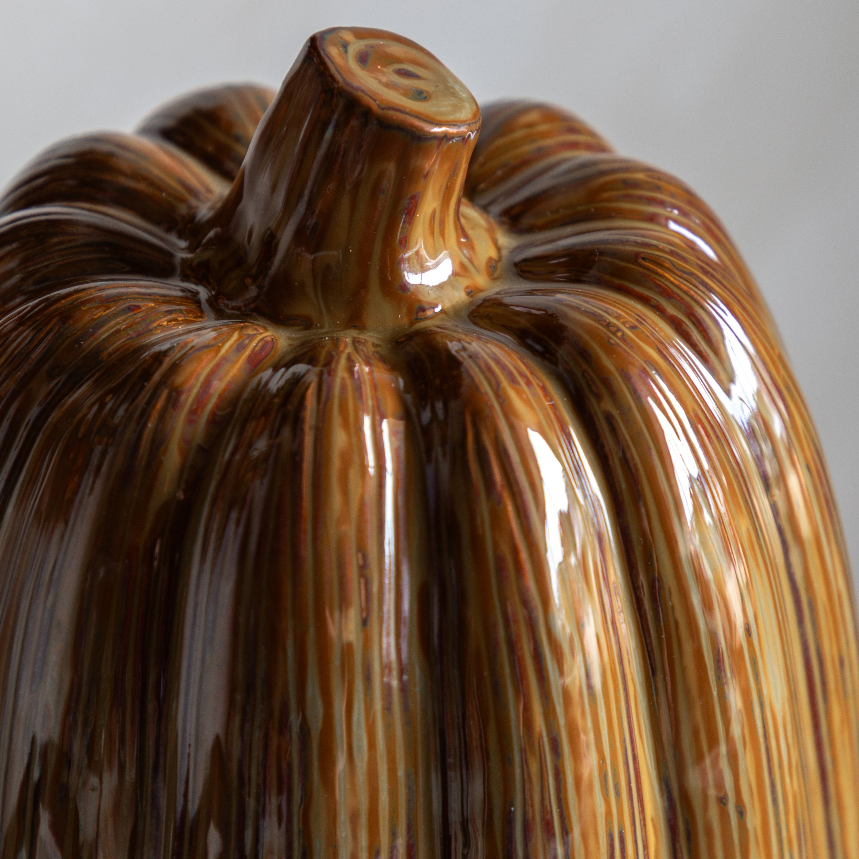 Ceramic Pumpkin in Rust - WowCornwall