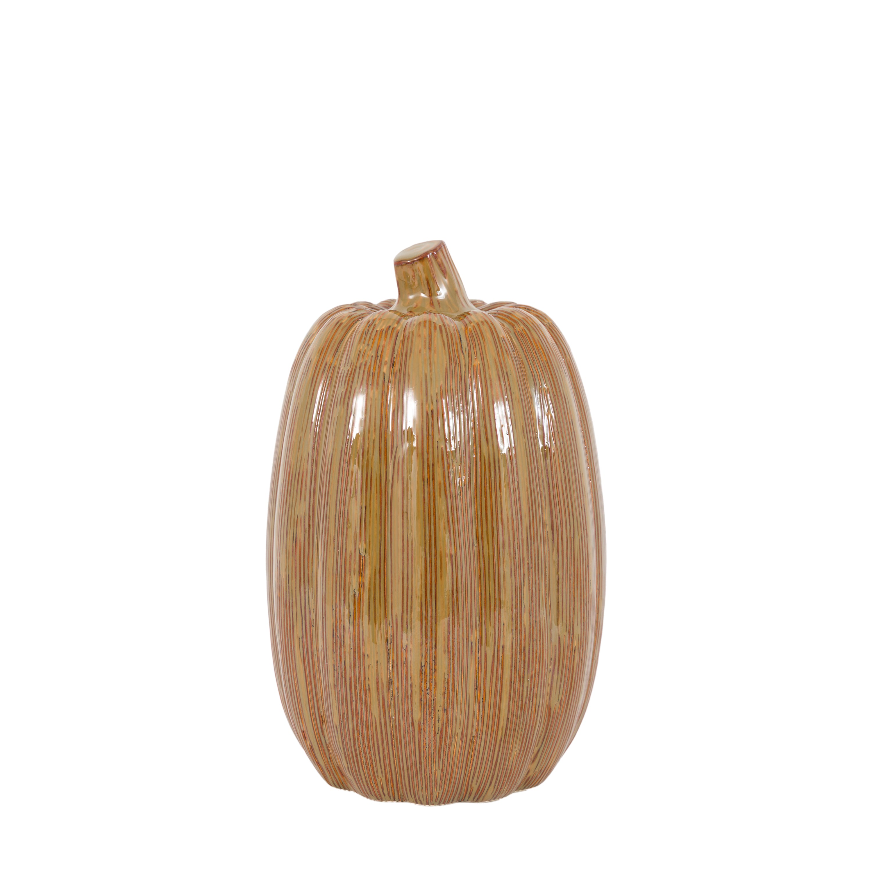 Ceramic Pumpkin in Rust - WowCornwall