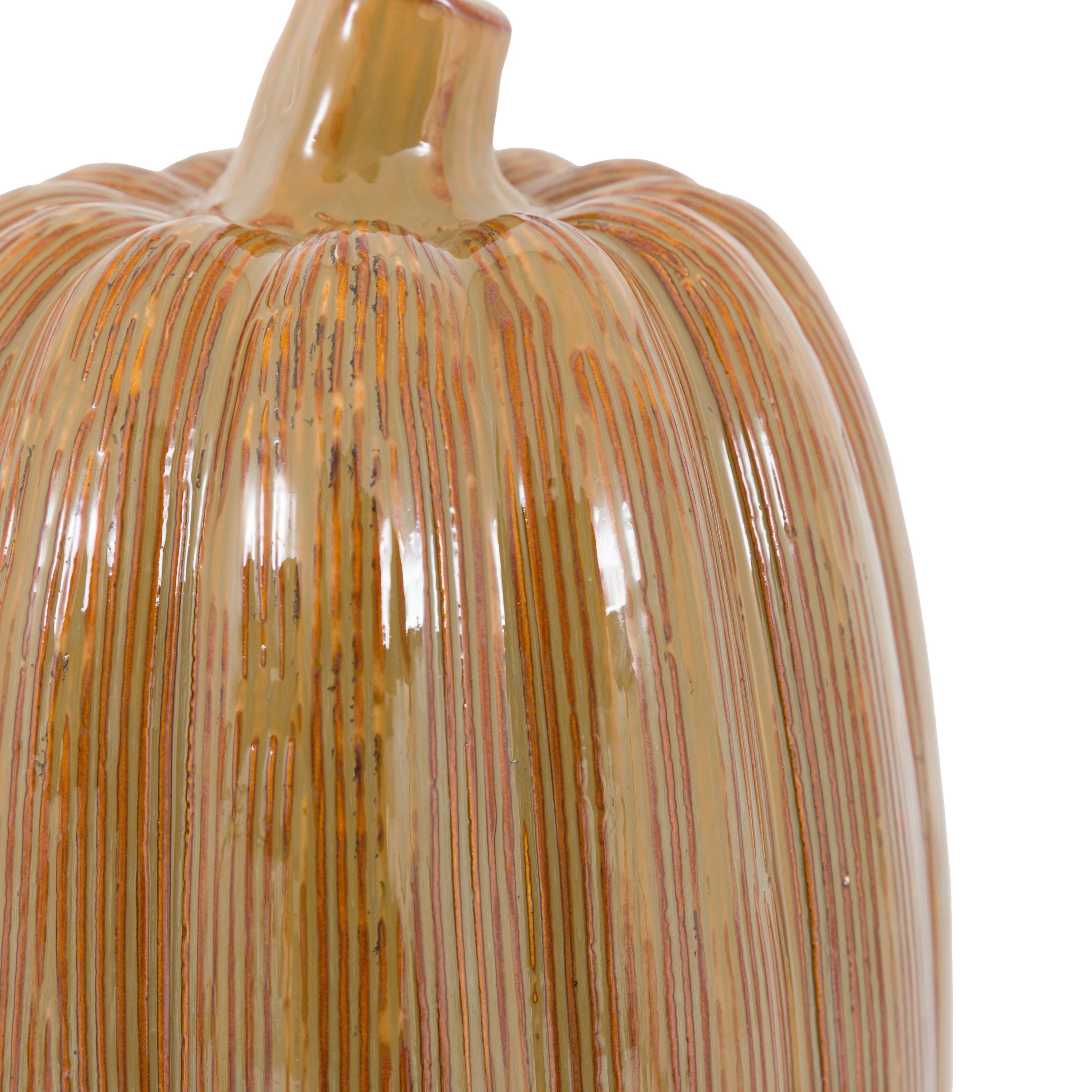 Ceramic Pumpkin in Rust - WowCornwall