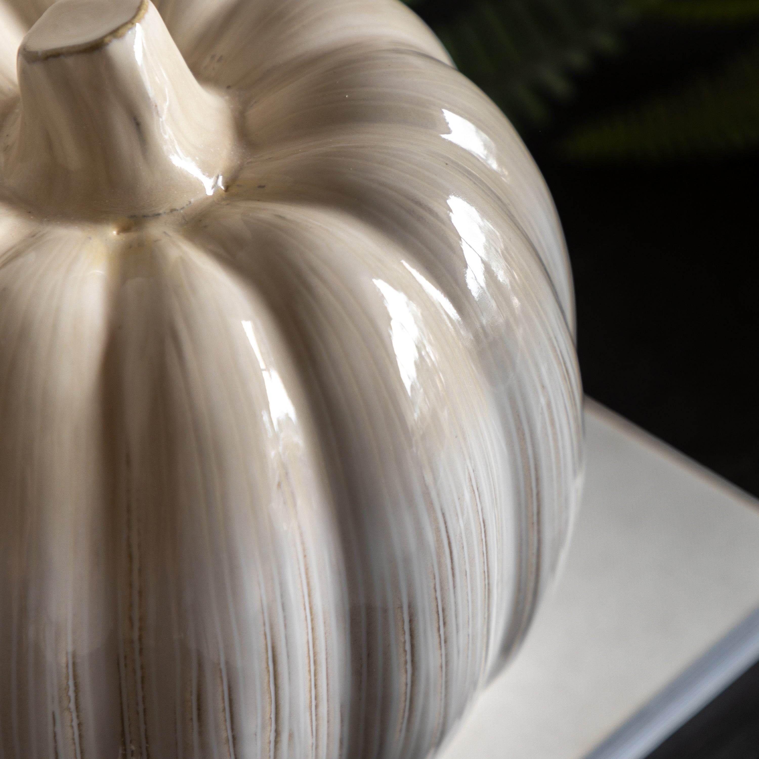Ceramic Pumpkin with Natural Glaze - WowCornwall