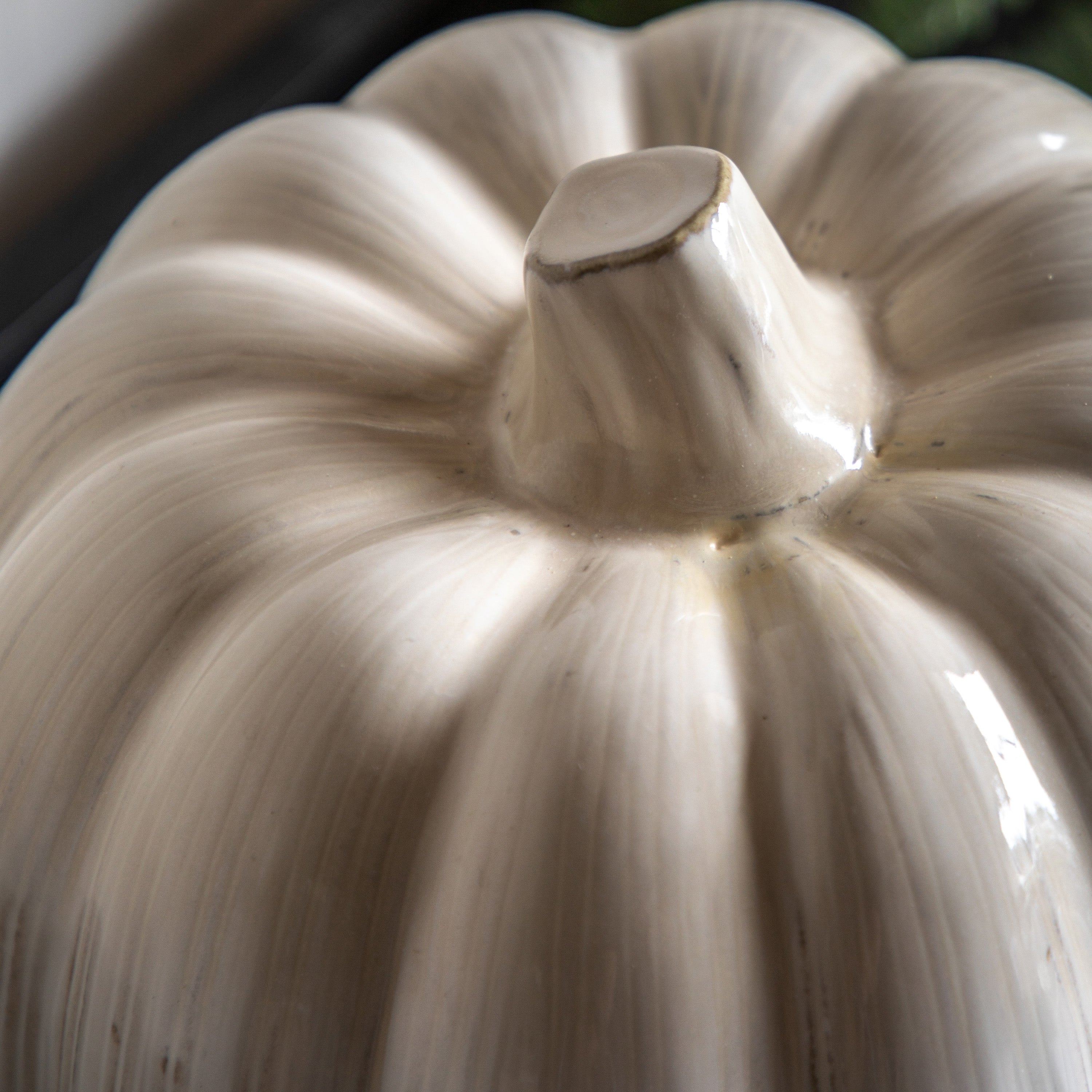Ceramic Pumpkin with Natural Glaze - WowCornwall