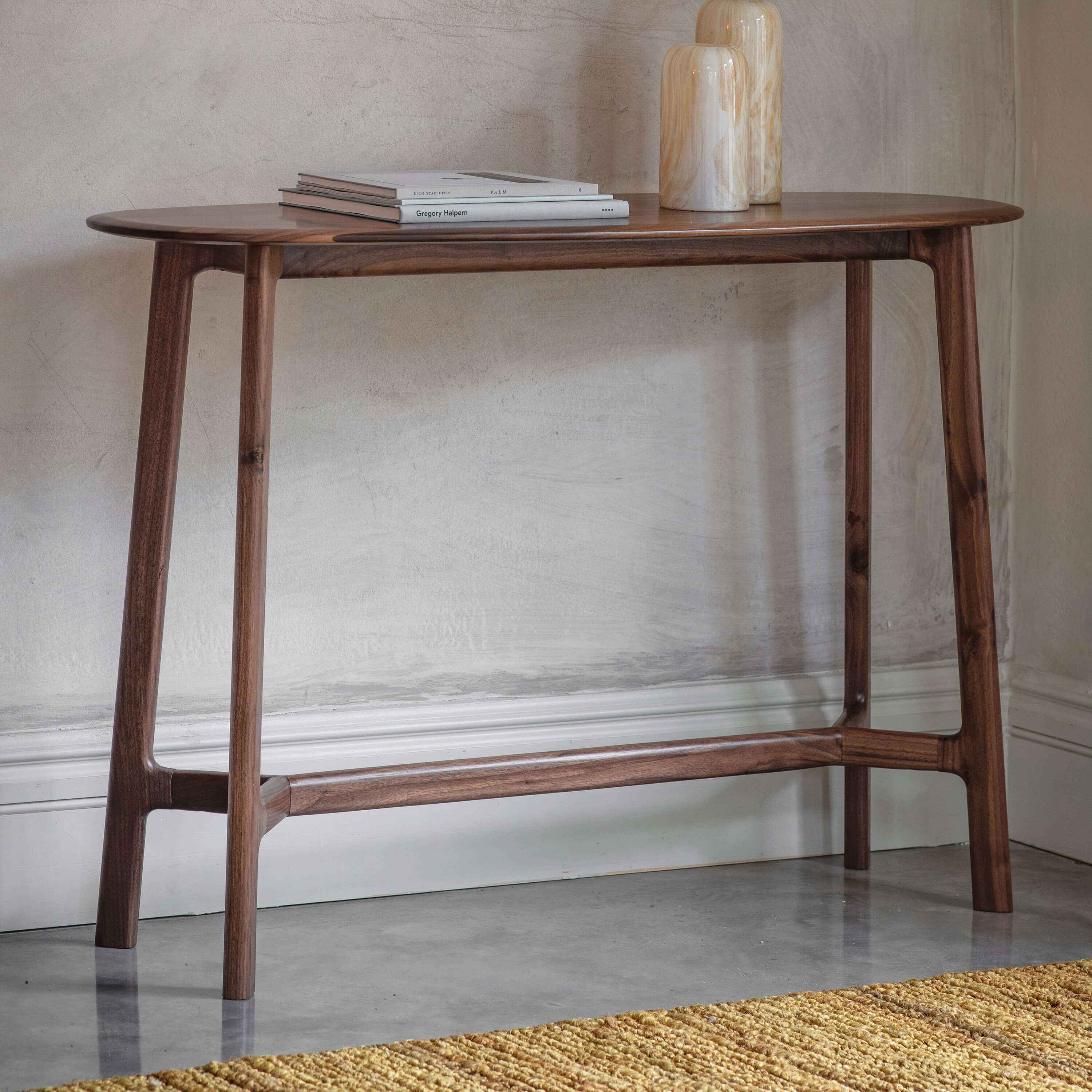 Mawes Console Table Walnut 1200x400x800mm