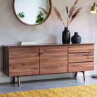 Mawes 2 Dr/3 Drwr Sideboard Walnut 1710x450x700mm - WowCornwall