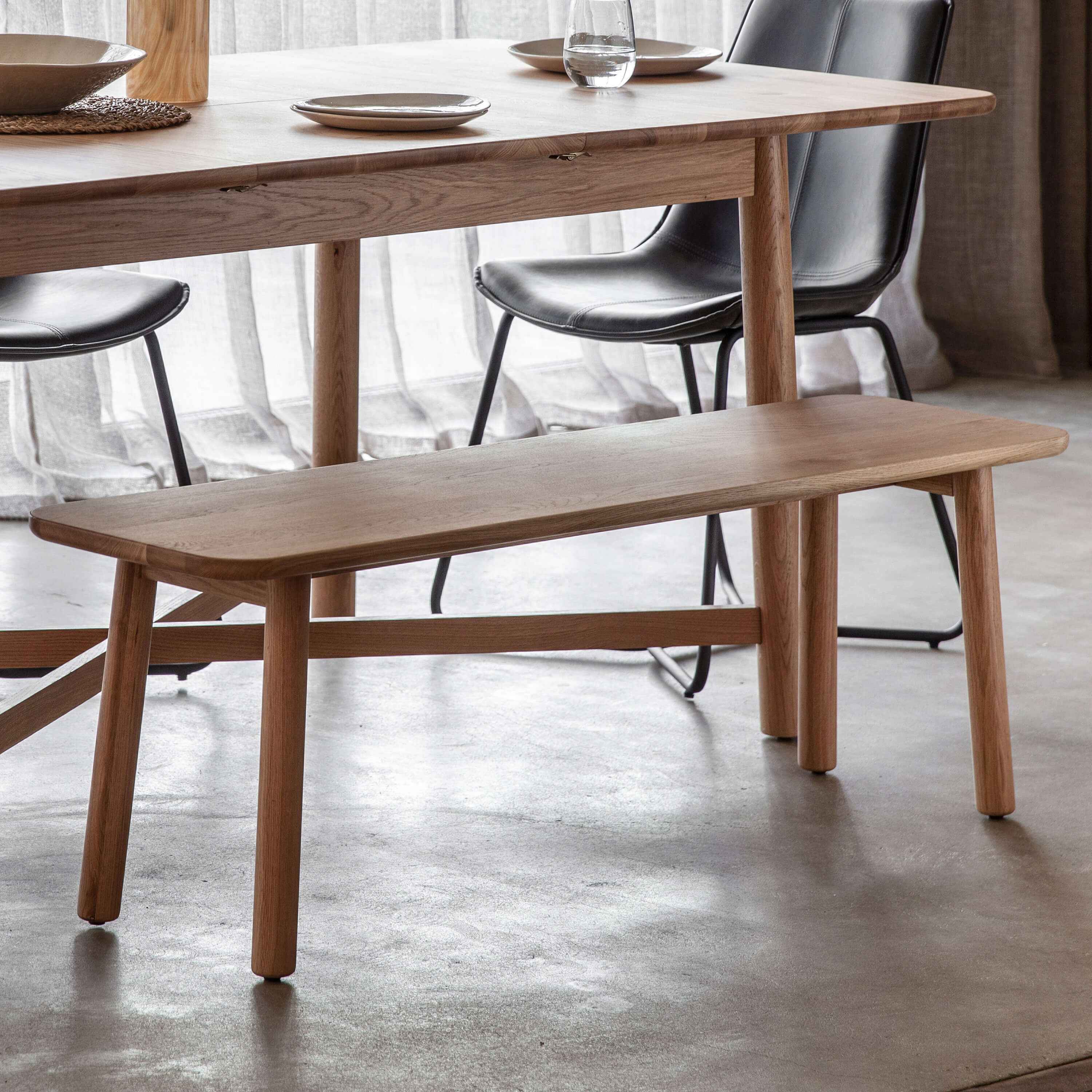 Lundy Dining Bench 1300x360x430mm