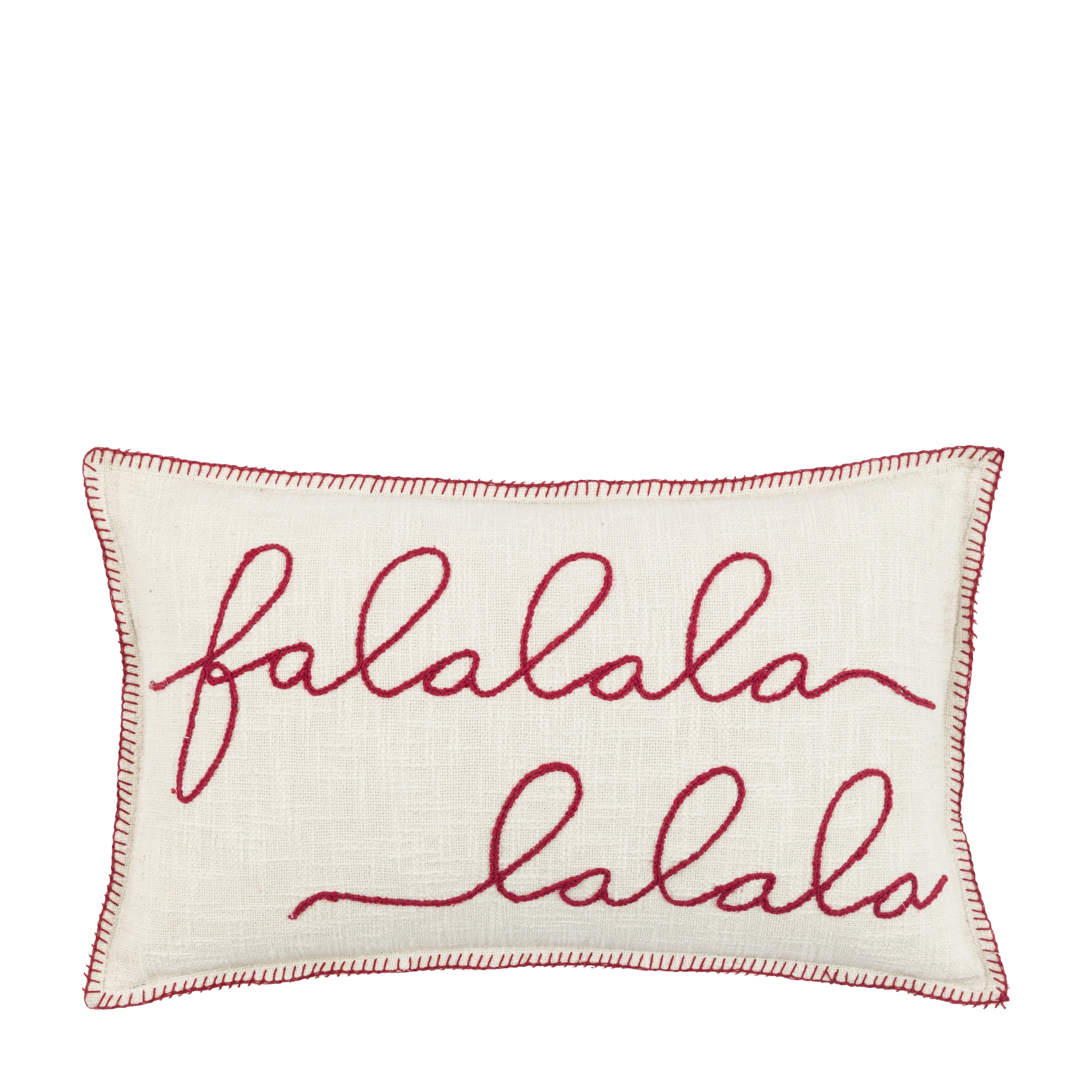 Falala Stitched Cushion - WowCornwall