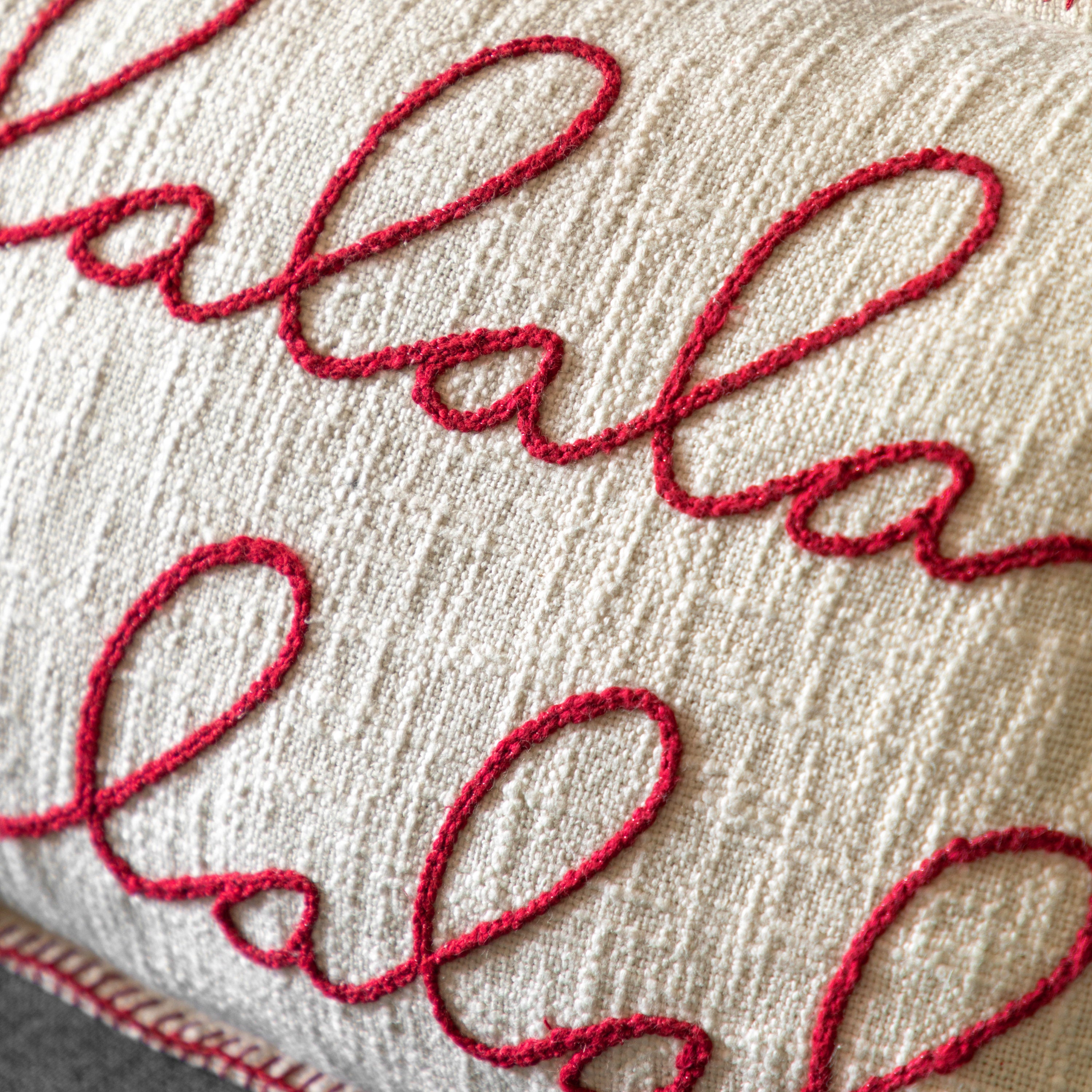 Falala Stitched Cushion - WowCornwall