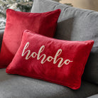 HoHoHo Chenille Embroidered Cushion - WowCornwall