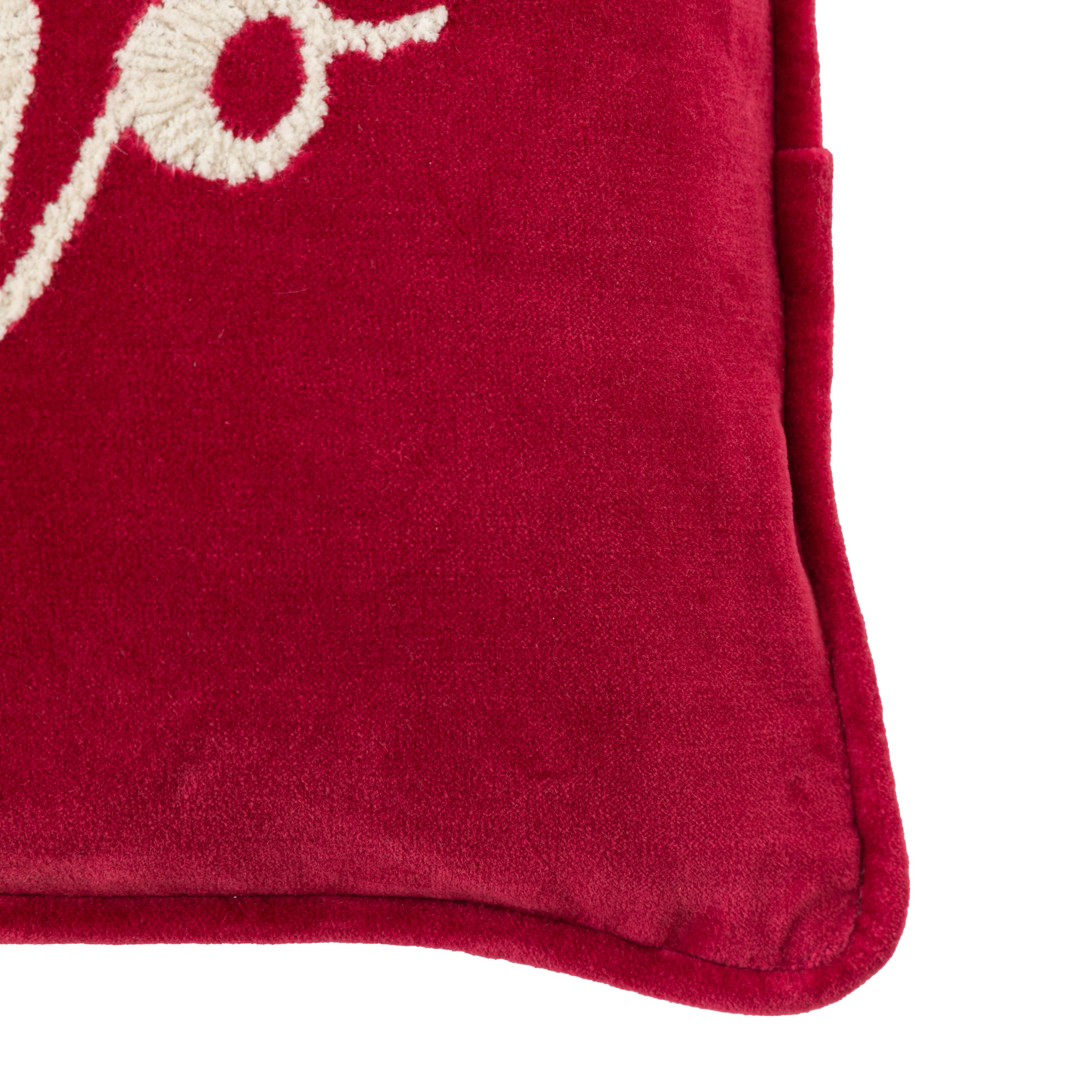 HoHoHo Chenille Embroidered Cushion - WowCornwall