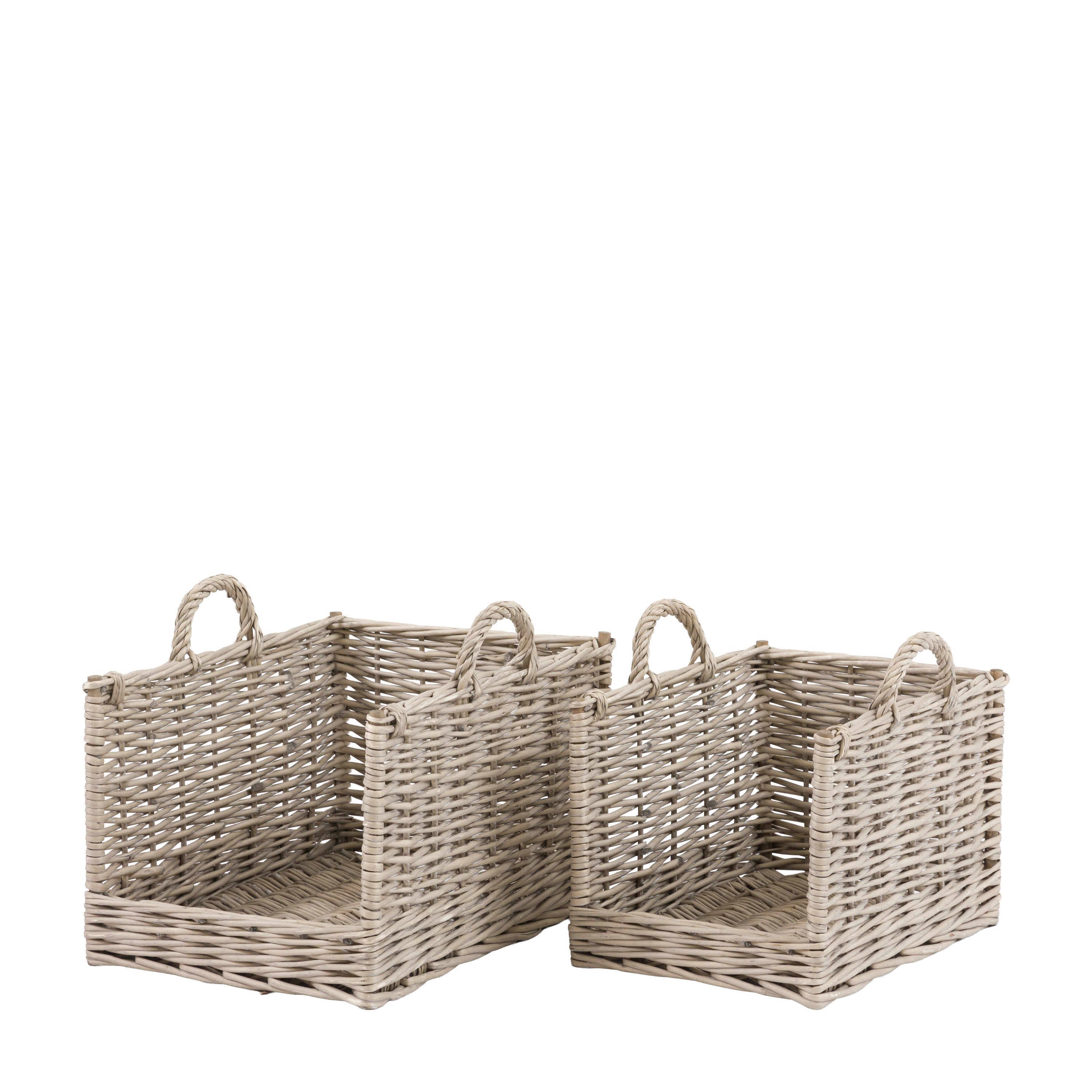 Corte Log Baskets Set of Two - WowCornwall
