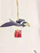 Puffin with gift - WowCornwall