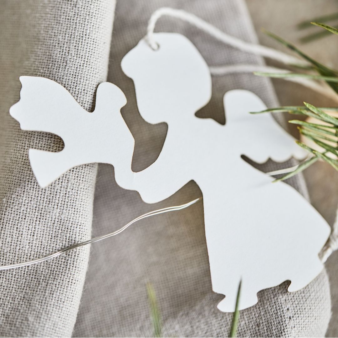 4 Assorted Paper Cut Cherubs - WowCornwall
