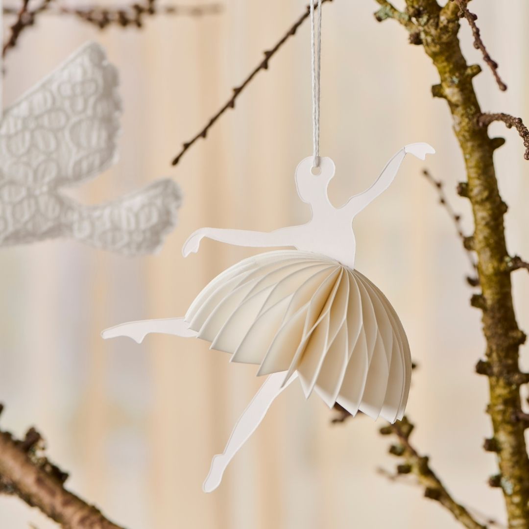 Paper Cut Ballerina in Dance Position - WowCornwall