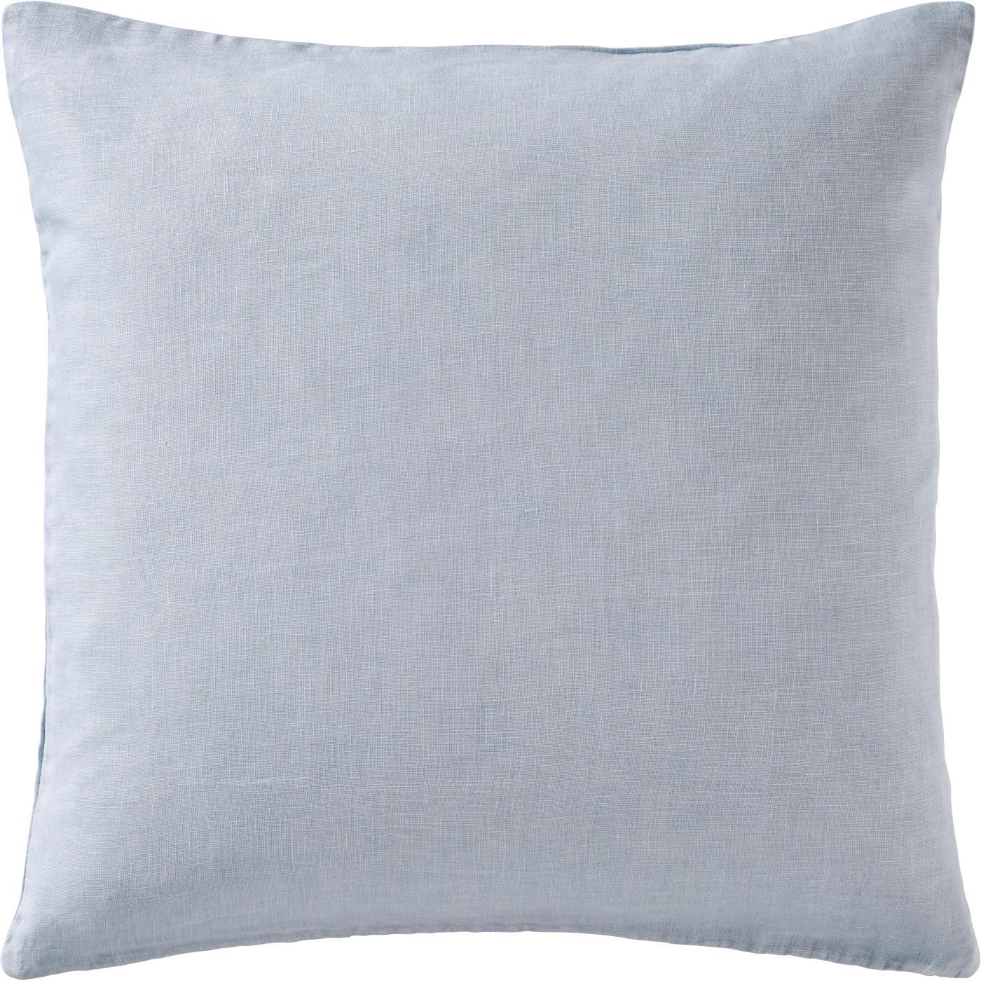 Linen Square Cushion, Cornflower - WowCornwall