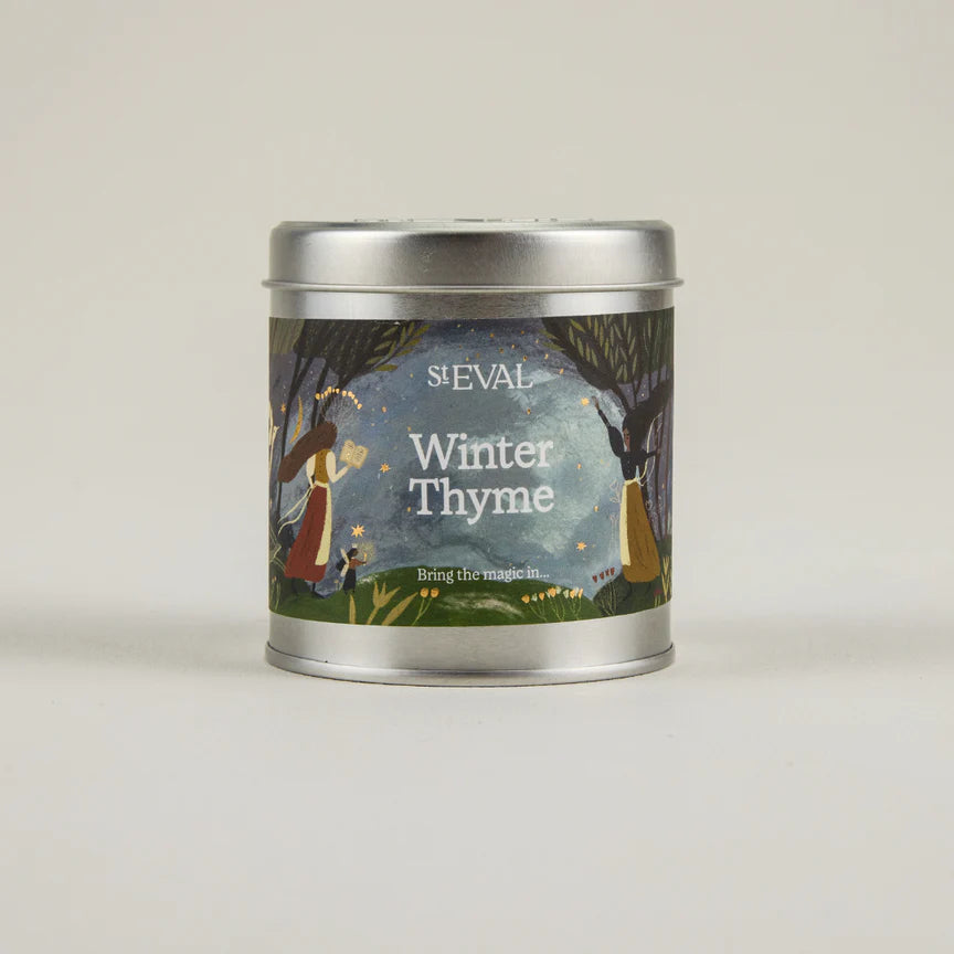 Winter Thyme, Scented Christmas Tin Candle - WowCornwall