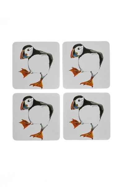 Puffin Coaster Sets of 4 by Shoeless Joe