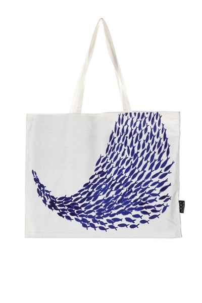 Fish Shoal Tote Bag by Shoeless Joe