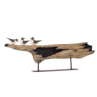 Trio on Log by Shoeless Joe