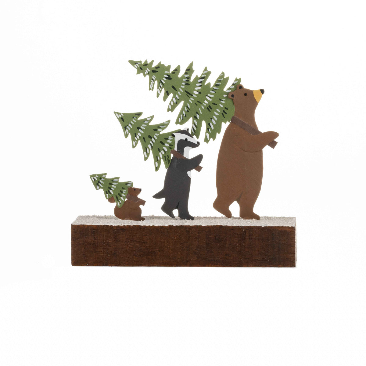Fetching The Tree on Base Christmas Decoration by Shoeless Joe