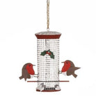 Robins on feeder Decoration by Shoeless Joe - WowCornwall