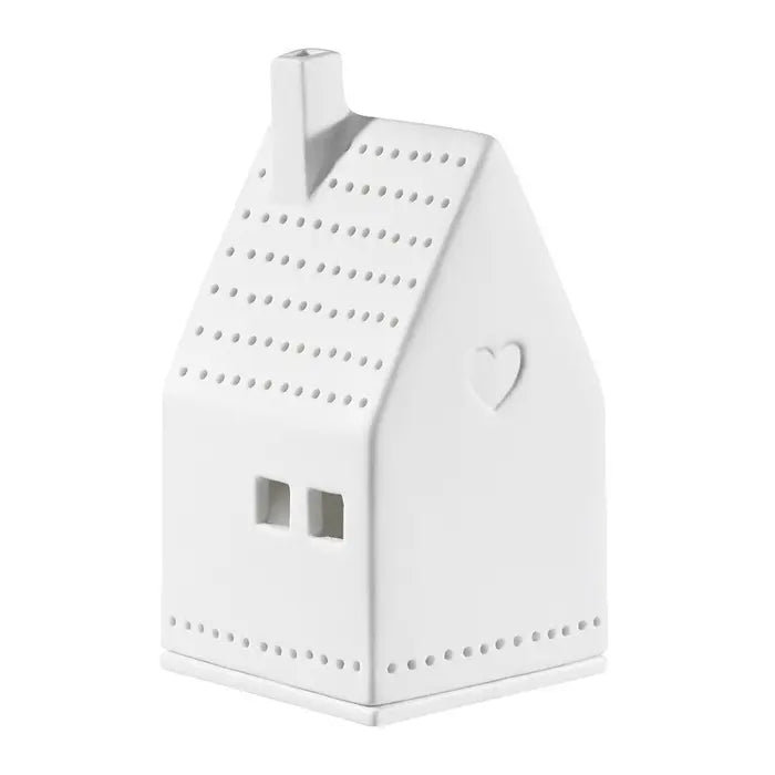 Porcelain Tealight House Heart by Rader - WowCornwall
