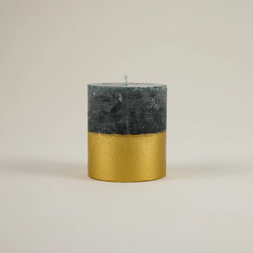 Winter Thyme, Gold Half-Dipped Pillar - WowCornwall