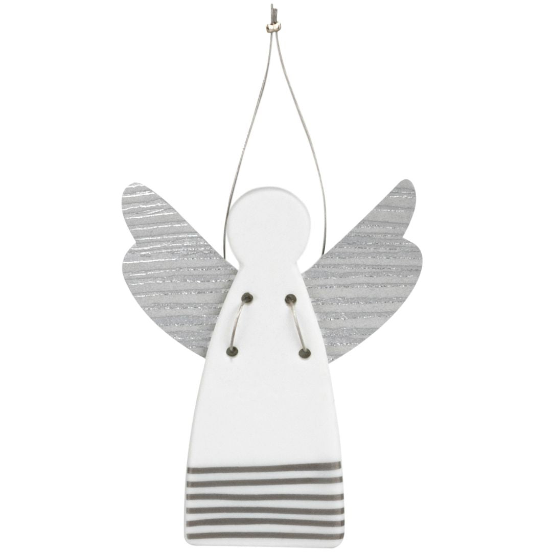 Guardian angel stripes silver decoration by Rader - WowCornwall