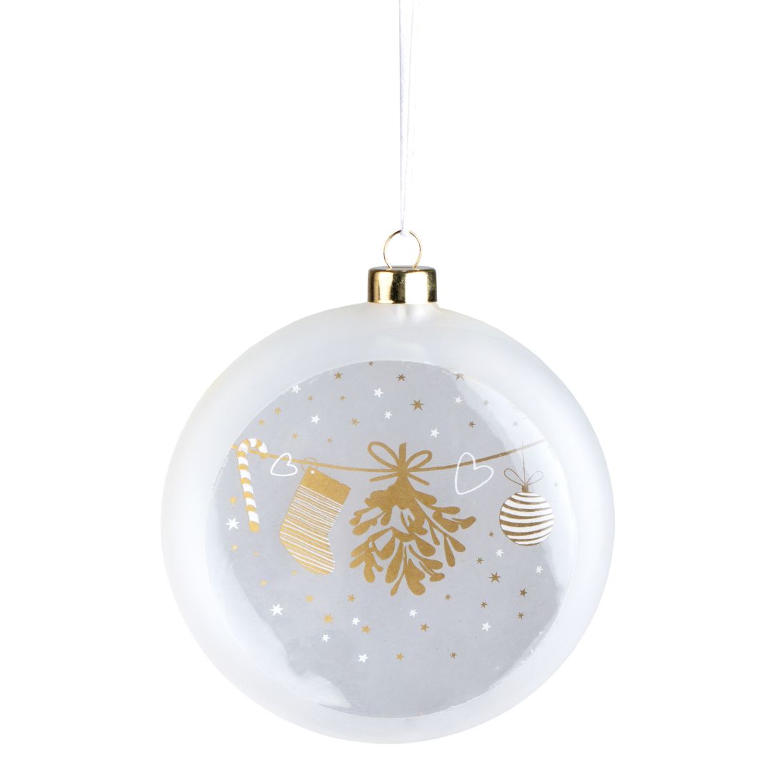 Frosted medallion mistletoe by Rader - WowCornwall