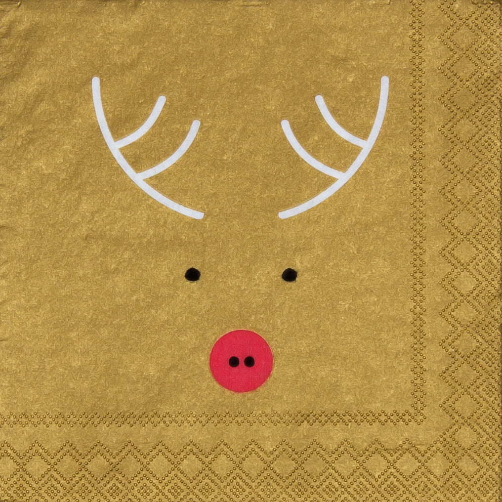 Rader Reindeer Cocktail Napkin - WowCornwall