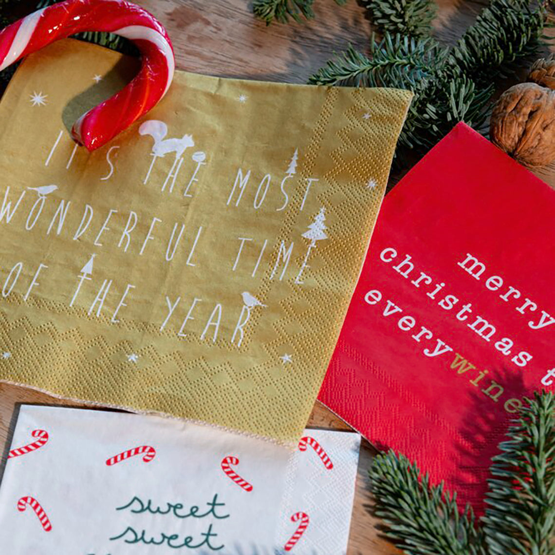 Rader "It's the Most Wonderful Time of Year" Napkin - WowCornwall