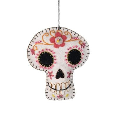 Hanging Pink Candy Skull Halloween Decoration - WowCornwall