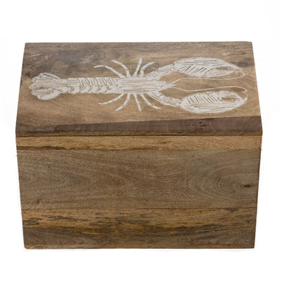 Etched Lobster Box - WowCornwall