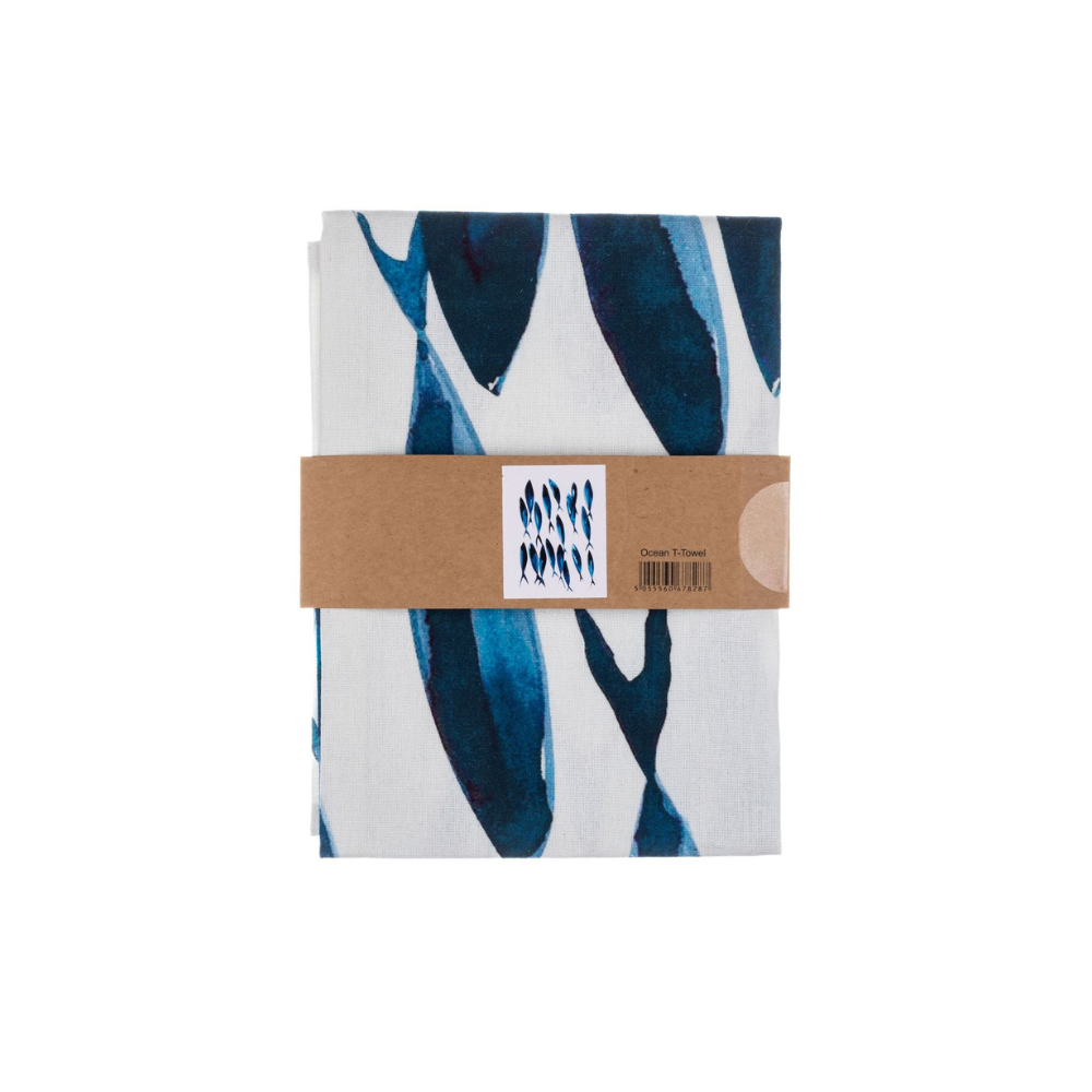 Ocean Tea Towel - WowCornwall