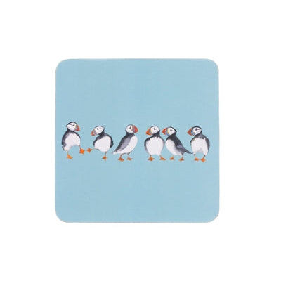 Puffin Parade Coasters (4) - WowCornwall