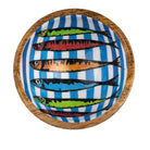 Rainbow Sardine Blue Nibble Bowl - WowCornwall