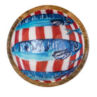 Sardines On Red Nibble Bowl - WowCornwall