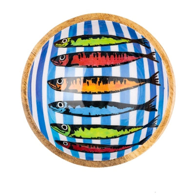 Rainbow Sardine Blue Dip Bowl - WowCornwall