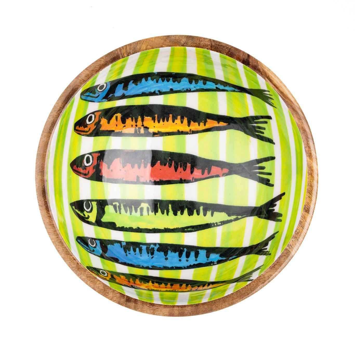 Rainbow Sardine Green Dip Bowl - (17cm)