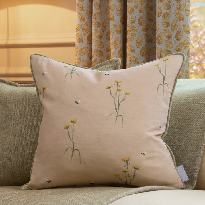 Allimore Printed Piped Cushion Blossom, 50x 50cm - WowCornwall