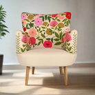 Arbour Embroidered Armchair Linen - WowCornwall