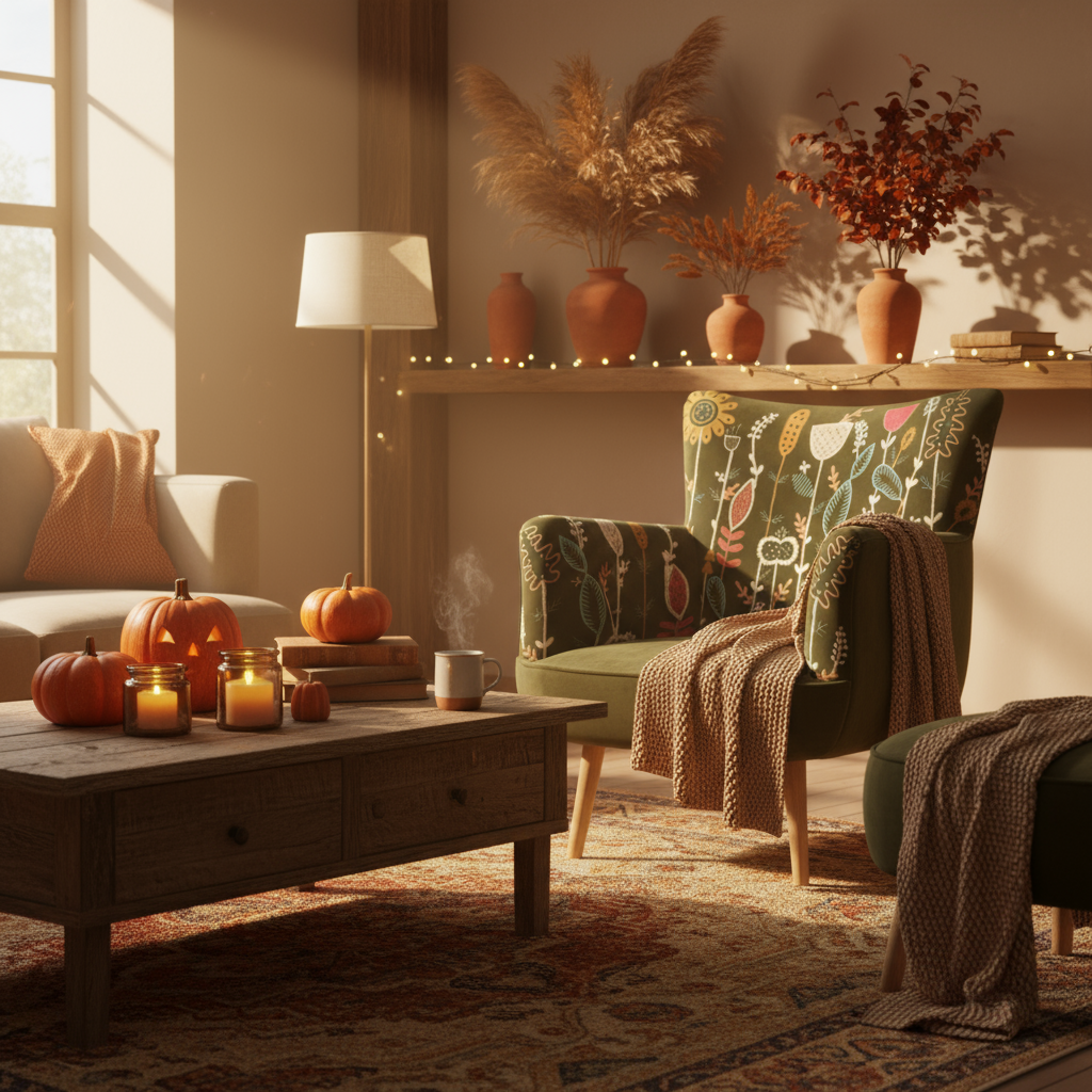 Prairie Embroidered Armchair Velvet Moss - WowCornwall